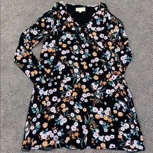 Long sleeve floral dress